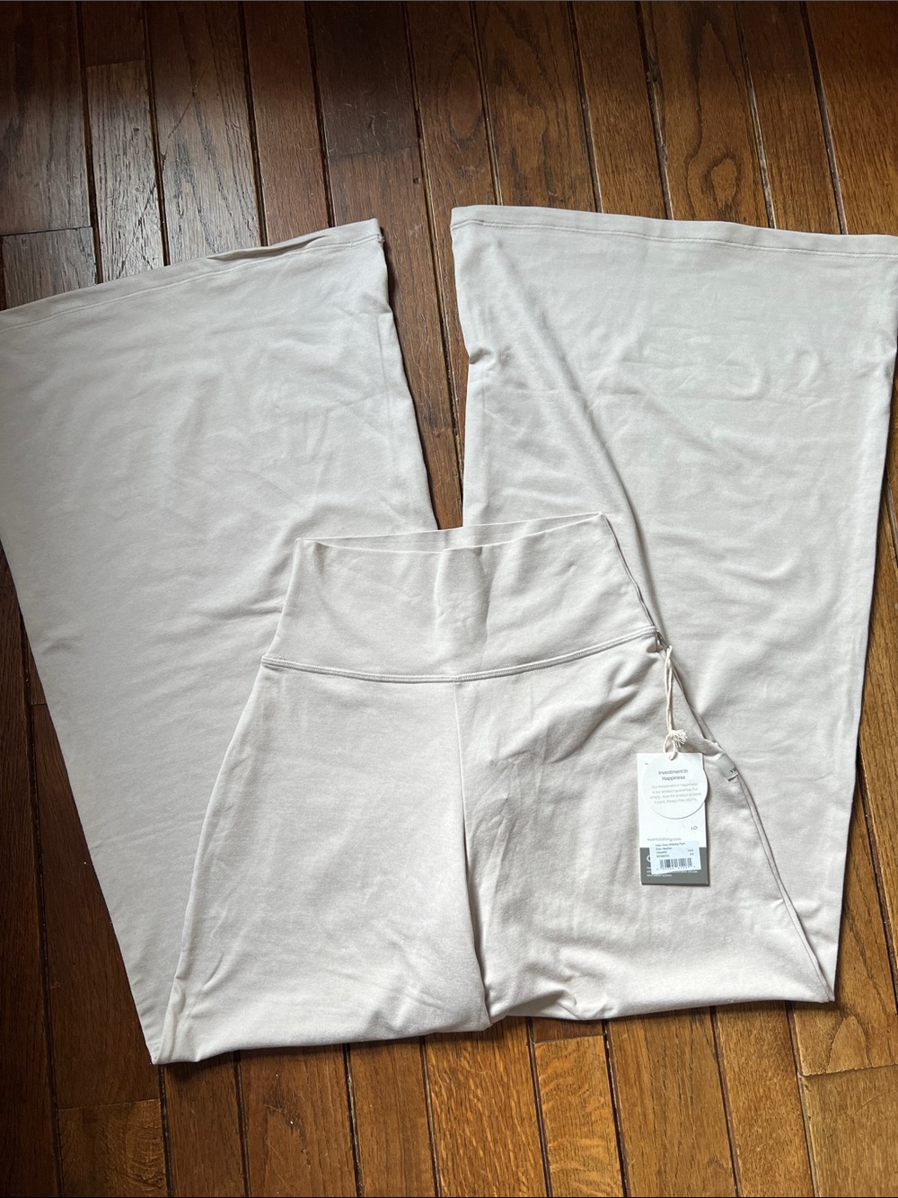 Vuori Ecru Heather Halo Easy Wideleg Pants Size XS New With Tags NWT